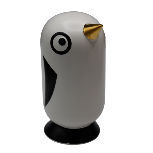 Skarbonka Ceramiczna Pingwin ze Złotym Dziobem 15x14x30,5 cm