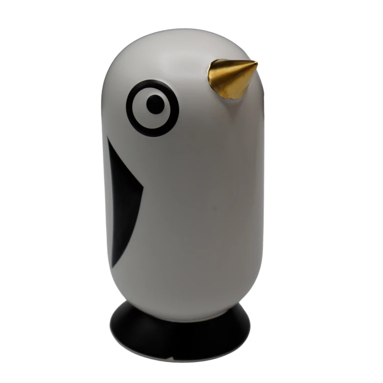 Skarbonka Ceramiczna Pingwin ze Złotym Dziobem 15x14x30,5 cm