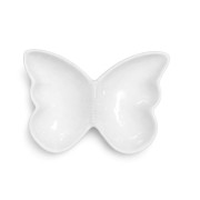 Patera Ceramiczna Miseczka Motyl Biała 20,7x15,6x2,9 cm
