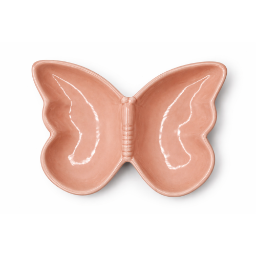 Patera Ceramiczna Miseczka Motyl Różowa 20,7x15,6x2,9 cm