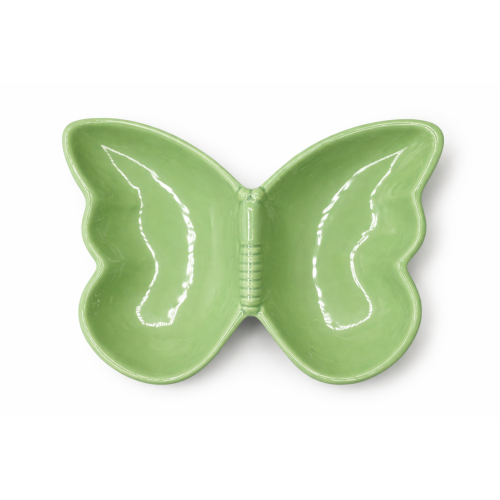 Patera Ceramiczna Miseczka Motyl Zielona 20,7x15,6x2,9 cm
