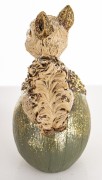 Figurka Ozdobna Wiewiórka na Żołędziu z Brokatem 17 cm