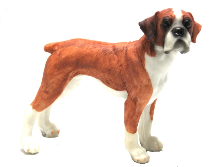 Figurka Pies Boxer Bokser Realistyczna Ozdoba Statuetka 16cm