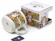 Kubek Ceramiczny Kot Kotek 400ml Duży Ceramiczny Na Prezent