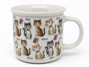 Kubek Ceramiczny Koty 400ml Duży Ceramiczny Na Prezent