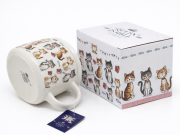 Kubek Ceramiczny Koty 400ml Duży Ceramiczny Na Prezent