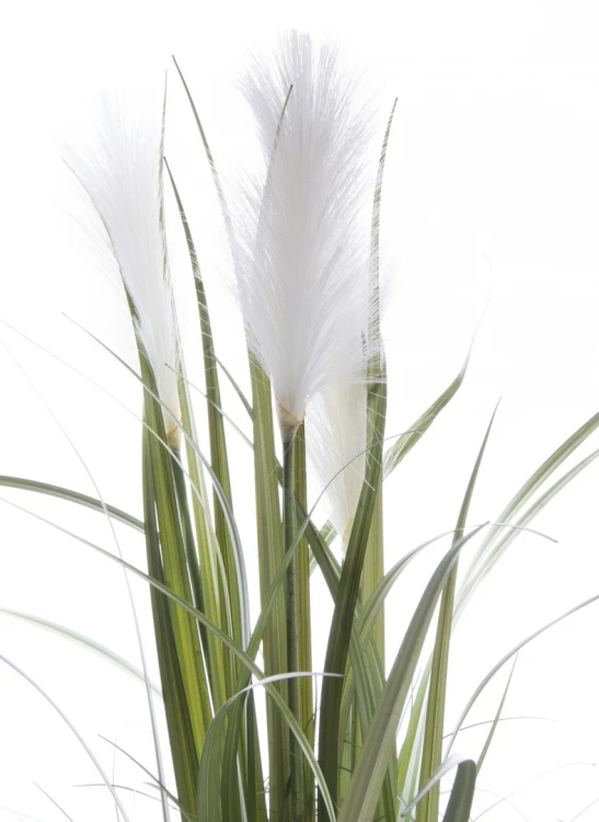 Sztuczna Trawa Pampasowa w Czarnej Doniczce – Ozdobna Roślina 70 cm