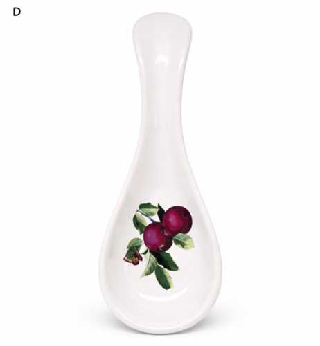 PODSTAWKA POD ŁYŻKĘ CERAMICZNA ŚLIWKA 9x25CM