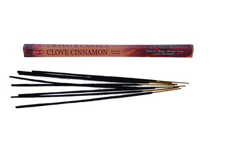 INDYJSKIE DŁUGIE KADZIDEŁKA ZAPACHOWE CLOVE CINNAMON GOŹDZIK CYNAMON.jpg