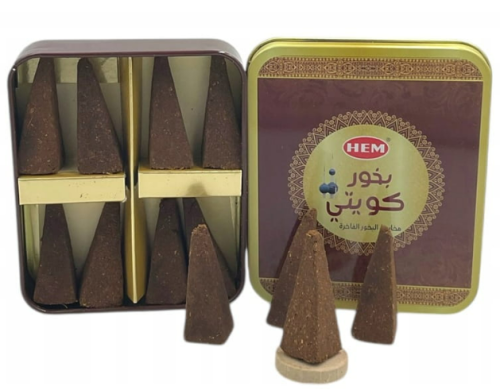 Kadzidełka Stożkowe Hem - Luxury Bakhour Kuwaiti 12szt.png
