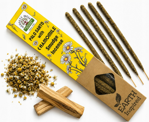 Kadzidła patyczkowe Namaste India Earth – Palo Santo i Rumianek 25g
