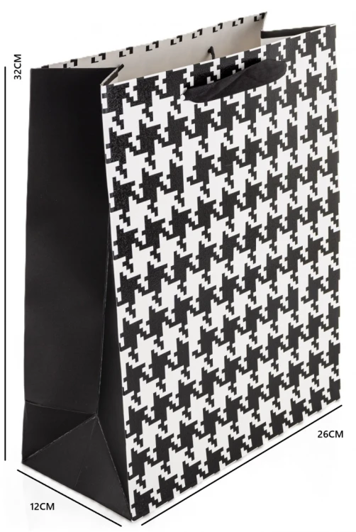 Torba Prezentowa Papierowa Pepitka 32x26x12 cm