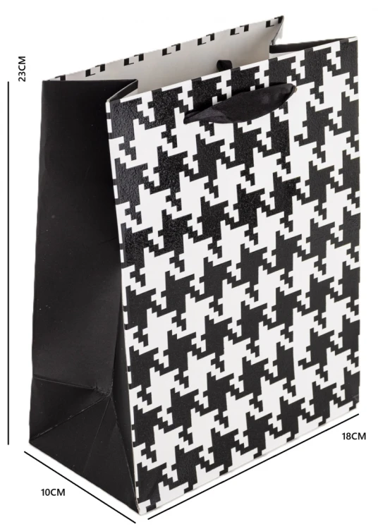 Torba Prezentowa Papierowa Pepitka 23x18x10cm