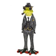 FIGURKA ŻABA GANGSTER W GARNITURZE 16,5x7,5x5,5