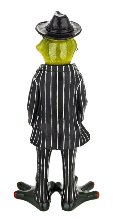 FIGURKA ŻABA GANGSTER W GARNITURZE 16,5x7,5x5,5