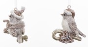 Zawieszka Choinkowa Ptaszek w Czapeczce 6 cm MIX WZORÓW
