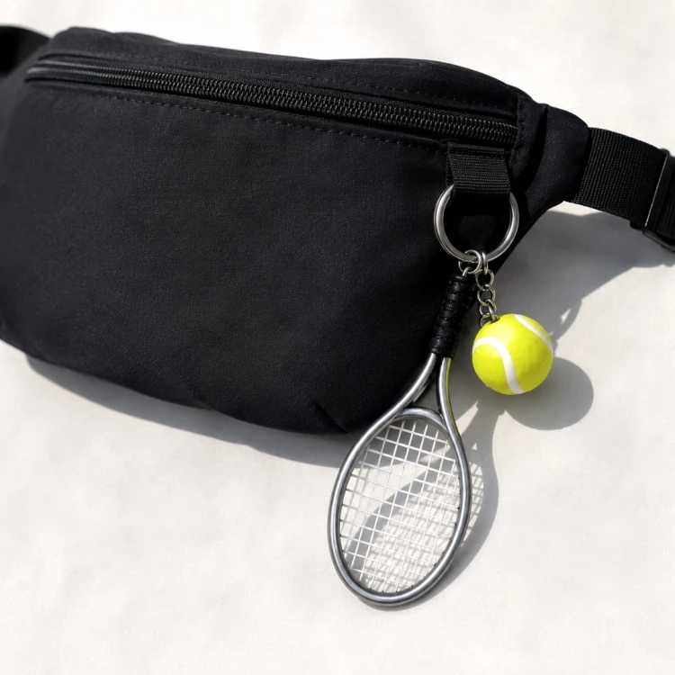 Sportowy Brelok do Kluczy Rakieta Tenisowy – Prezent dla Tenisisty