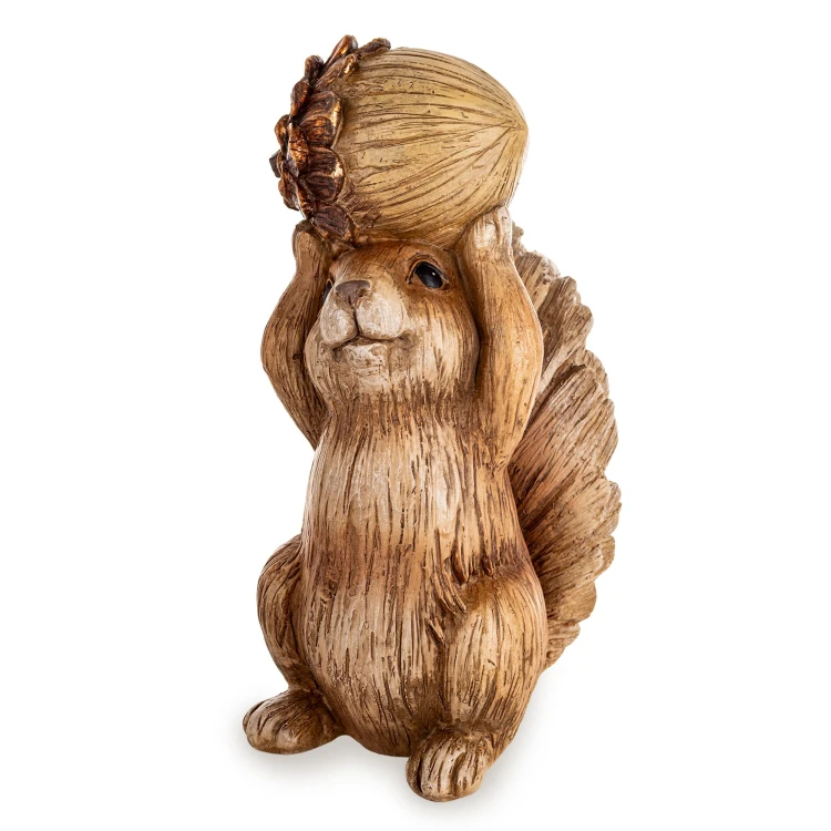Figurka Dekoracyjna Wiewiórka z Żołędziem 20,5 cm