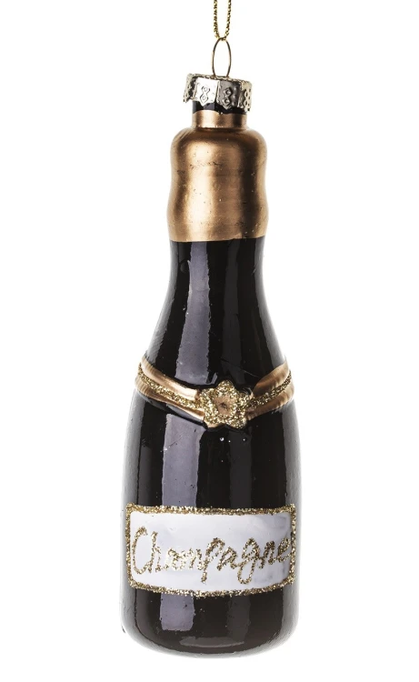 Bombka Szklana Butelka Szampana Champagne 13 cm