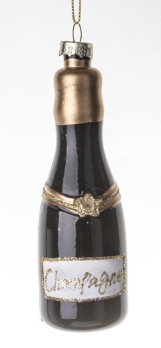 Bombka Szklana Butelka Szampana Champagne 13 cm