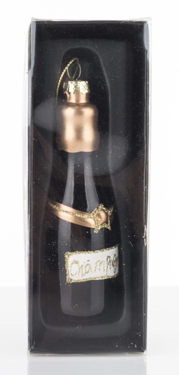 Bombka Szklana Butelka Szampana Champagne 13 cm