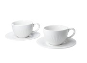 Komplet 2 Filiżanek ze Spodkami Filiżanki RAPHAEL 240 ml Porcelana Durable