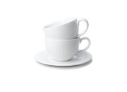 Komplet 2 Filiżanek ze Spodkami Filiżanki RAPHAEL 240 ml Porcelana Durable