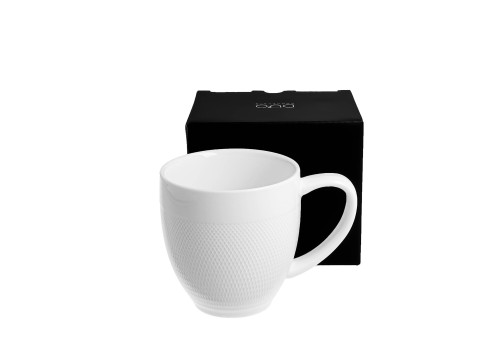 Kubek Porcelanowy DIAMOND 350 ml Porcelana Durable Biała