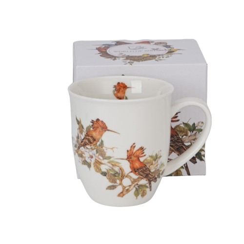 Kubek Porcelanowy DUDKI 400 ml Ptasi Świat Ptaki New Bone China