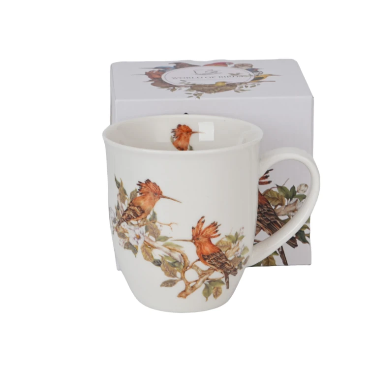 Kubek Porcelanowy DUDKI 400 ml Ptasi Świat Ptaki New Bone China