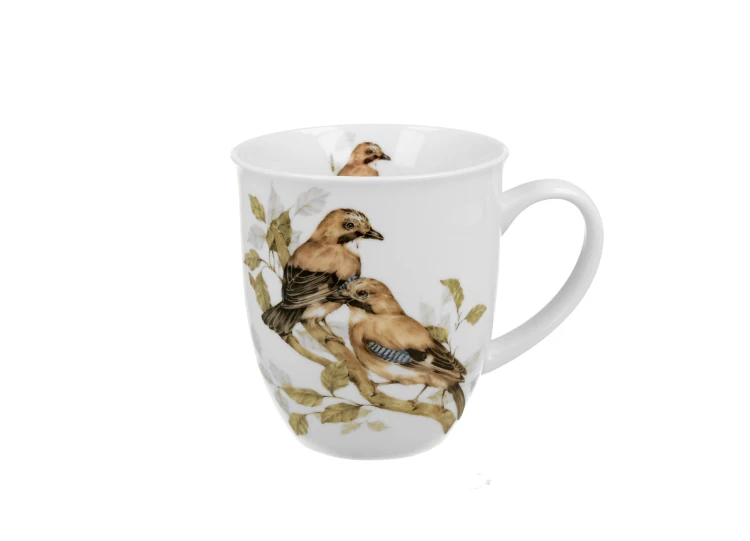 Kubek Porcelanowy SÓJKI ZWYCZAJNE Sójka 400 ml Ptasi Świat New Bone China