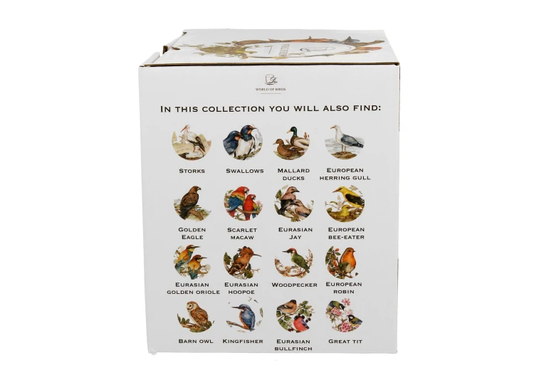 Kubek Porcelanowy SÓJKI ZWYCZAJNE Sójka 400 ml Ptasi Świat New Bone China