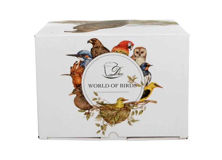 Kubek Porcelanowy SÓJKI ZWYCZAJNE Sójka 400 ml Ptasi Świat New Bone China
