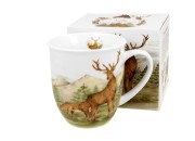 Kubek Porcelanowy JELENIE Jeleń 400 ml Świat Zwierząt New Bone China