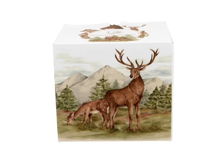 Kubek Porcelanowy JELENIE Jeleń 400 ml Świat Zwierząt New Bone China