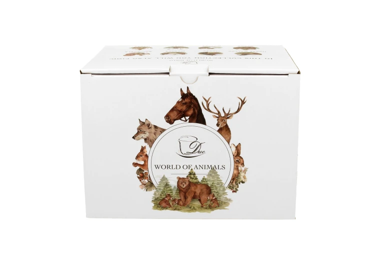 Kubek Porcelanowy JELENIE Jeleń 400 ml Świat Zwierząt New Bone China