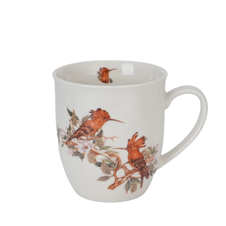 Duży Kubek Porcelanowy DUDKI Dudek 650 ml Ptasi Świat New Bone China