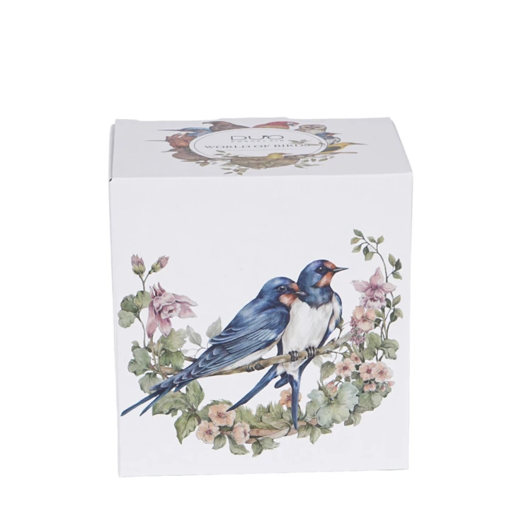 Kubek z Zaparzaczem i Pokrywką Porcelana JASKÓŁKI Jaskółka 400 ml