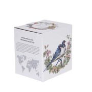 Kubek z Zaparzaczem i Pokrywką Porcelana JASKÓŁKI Jaskółka 400 ml