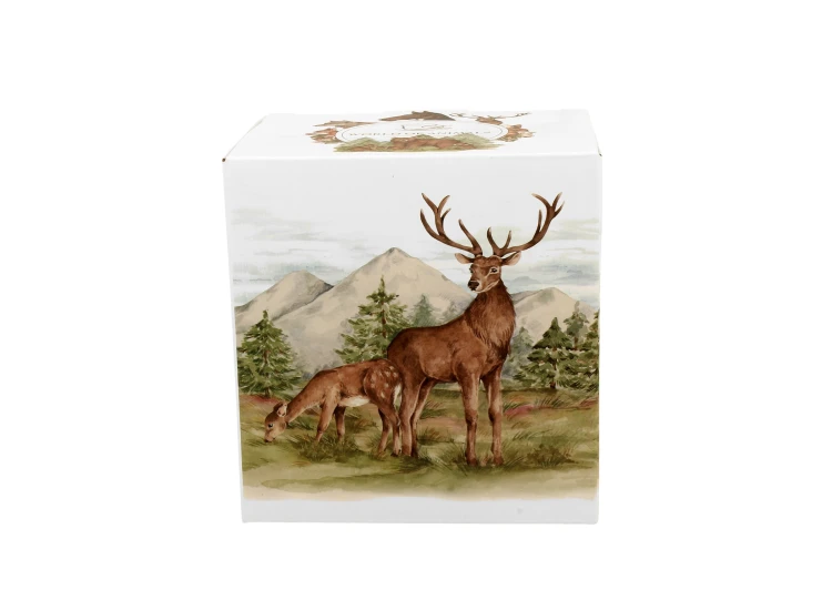 Kubek z Zaparzaczem i Pokrywką Porcelana JELENIE Jeleń 400 ml