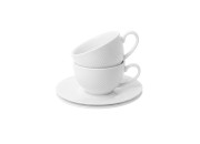 Komplet 2 Filiżanek Espresso ze Spodkami DIAMOND 100 ml