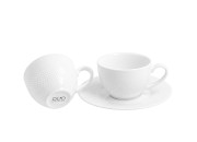 Komplet 2 Filiżanek Espresso ze Spodkami DIAMOND 100 ml