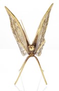 Figurka Dekoracyjna Motyl Złoty Glamour Modern 13 cm