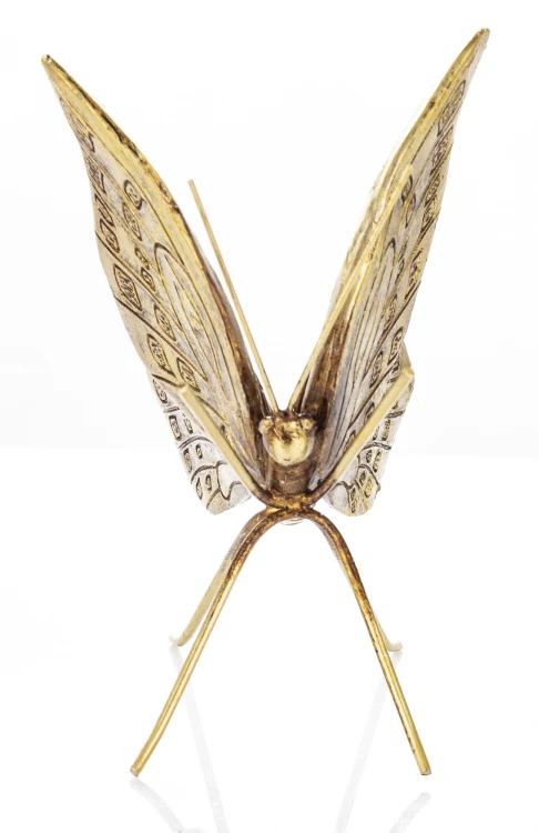 Figurka Dekoracyjna Motyl Złoty Glamour Modern 13 cm