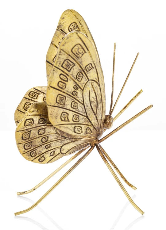 Figurka Dekoracyjna Motyl Złoty Glamour Modern 13 cm