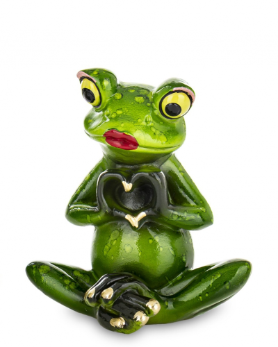 FIGURKA PANI ŻABA Z SERCEM PREZENT WALENTYKI 8,5x7,5x6