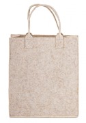 Torba Filcowa Na Prezent Świąteczna Merry Christmas Beżowa Duża 57x34 cm
