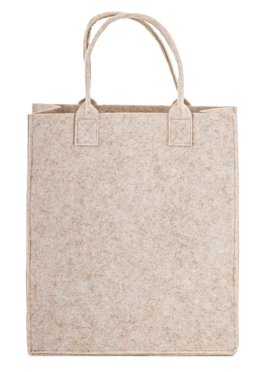 Torba Filcowa Na Prezent Świąteczna Merry Christmas Beżowa Duża 57x34 cm
