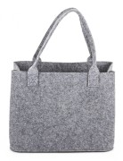 Torba Filcowa Na Prezent Świąteczna z Reniferem Szara Duża 51x37x20