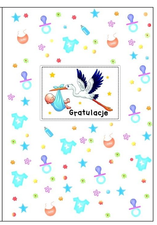 Karta Okolicznościowa Gratulacje Narodziny Dziecka Bocian